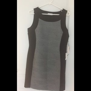 Calvin Klein grey and black dress